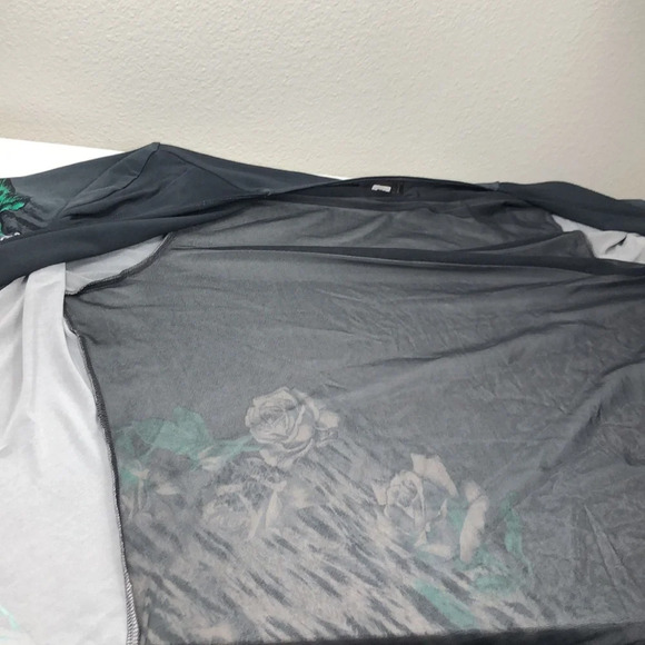 2/$30 Picadilly Fashion Slinky Cardigan Size XL Open Front Floral Animal Print - Picture 8 of 15